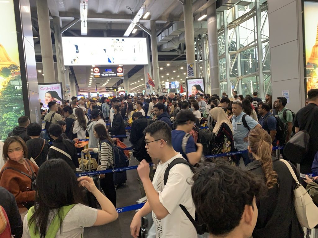 Immigration Line at Sovannaphum Airport